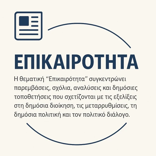 Θεματική "Επικαιρότητα" της δημόσιας διοίκησης