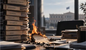 Των ελέγχων ημών εμπιπραμένων ημείς άδομεν